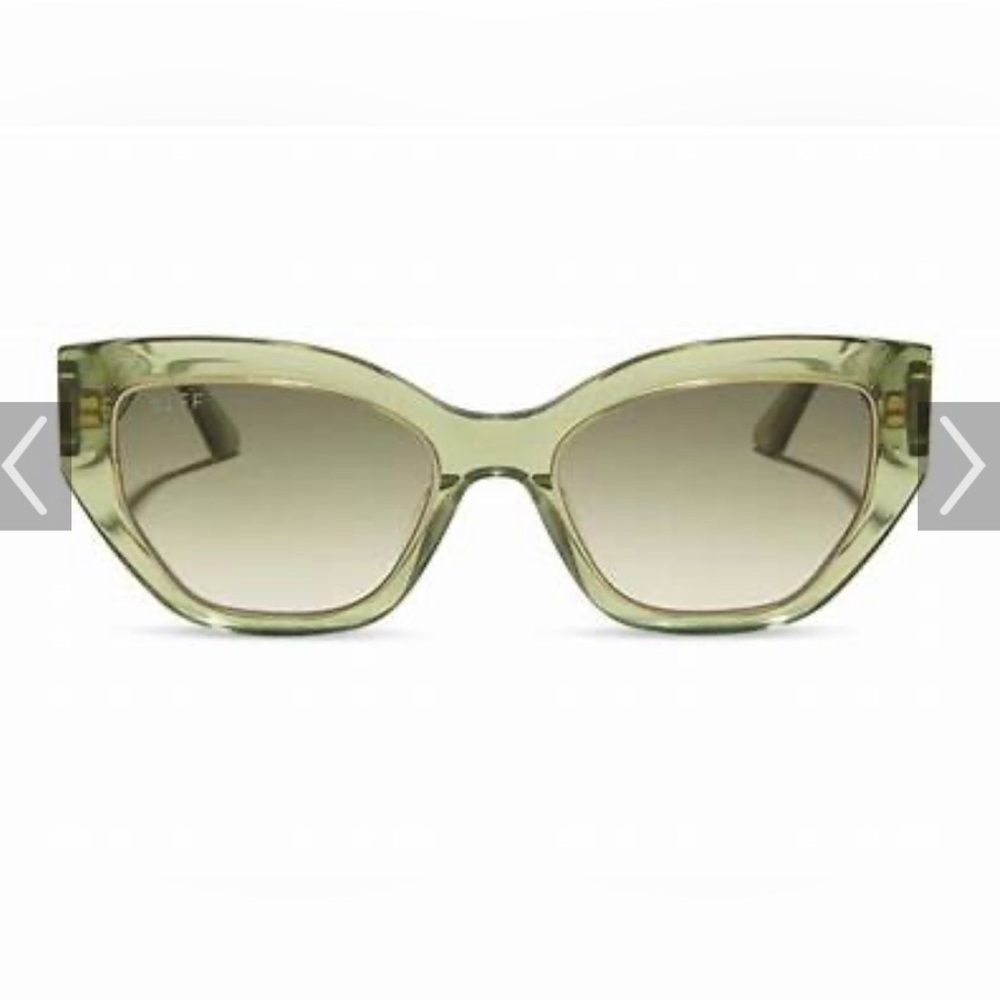 Diff Eyewear White Lotus Thailand Green Sunglasses - Picture 6 of 8